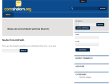 Tablet Screenshot of blog.comshalom.org